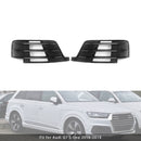 2X Original Car Front Bumper Fog Light Grilles For Audi Q7 S-Line 2016-2019