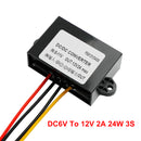 Waterproof DC 6V to 12V 1-3A Step-Up Power Supply Converter Regulator