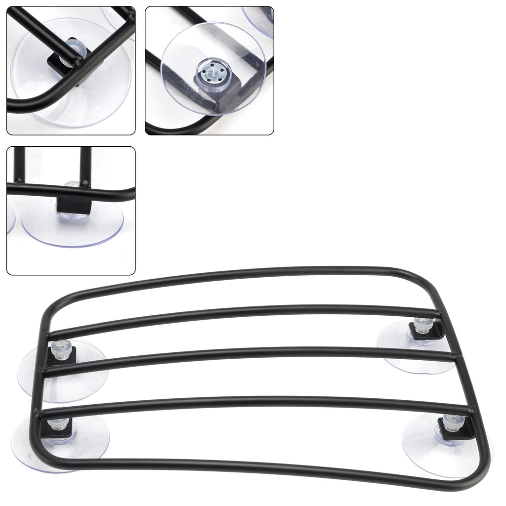 C10l Parcel Rack Classic Style Motorcycle Black Universal Parcel Tank Rack Carrier w/Su