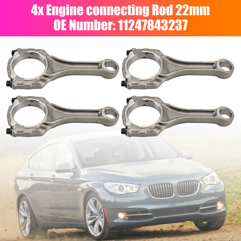 4x Engine connecting Rod 22mm For BMW 550i 650i F07 F10 F85 N63N S63N 4.4 V8