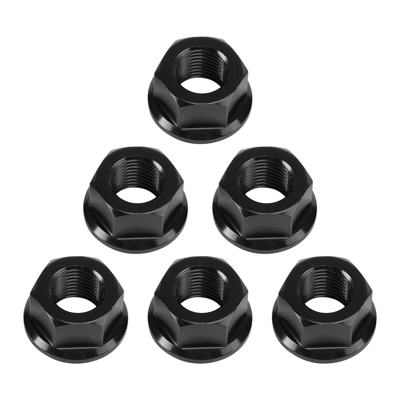 6x Rear Sprocket Nuts M10 x 1 Black For Ducati 1098 1098S 1098R 1198 S 2007-2011
