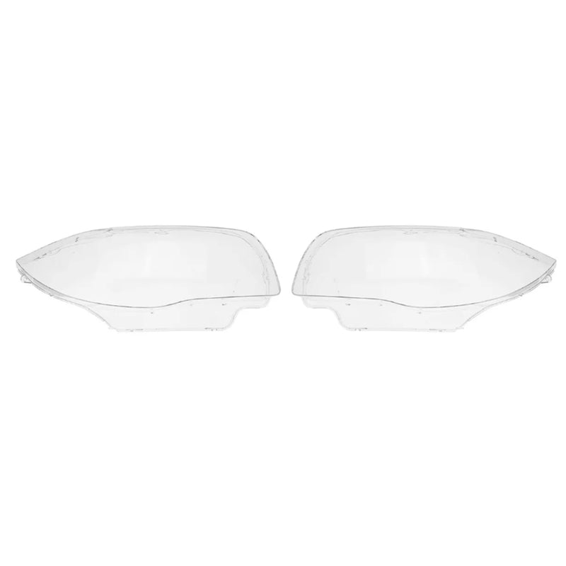 2PCS Front Headlight Glass Clear Cover For BMW 1-Series E81 E82 E87 E88 03-11