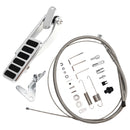 Universal Street Hot Rod Aluminum Gas Pedal 24" SS Throttle Cable & Spring Set