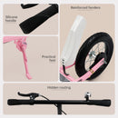 Shock-Absorbing Foldable Commuter Kick Scooter With 12" Large Smooth Rolling Rubber Air Tires Pink/Green/White/Black