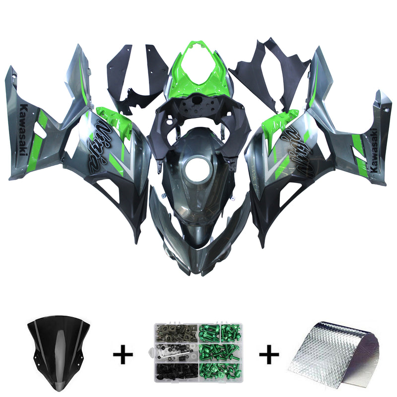 Amotopart Kawasaki EX400 Ninja400 2018-2023 Fairing Kit Bodywork Plastic ABS