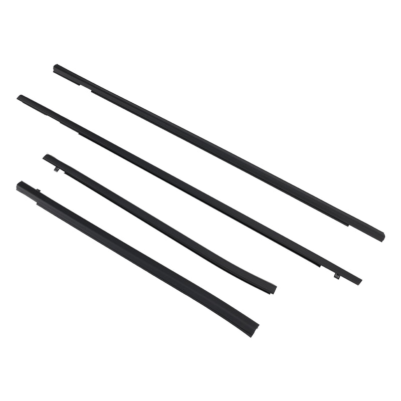 4PCS Weatherstrip Rubber Seal Door Belt For Honda FIT JAZZ 1st gen 2001-2008
