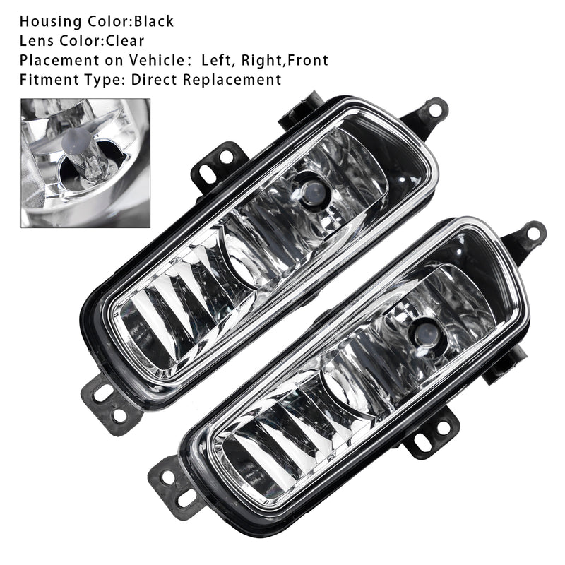 Pair Front Fog Light Lamps With Bulbs For Ford Transit Custom 2014-2023