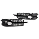 2PCS Front Bumper Fog Light Cover Grille Grill Fit Audi A1 S-Line 2011-2014