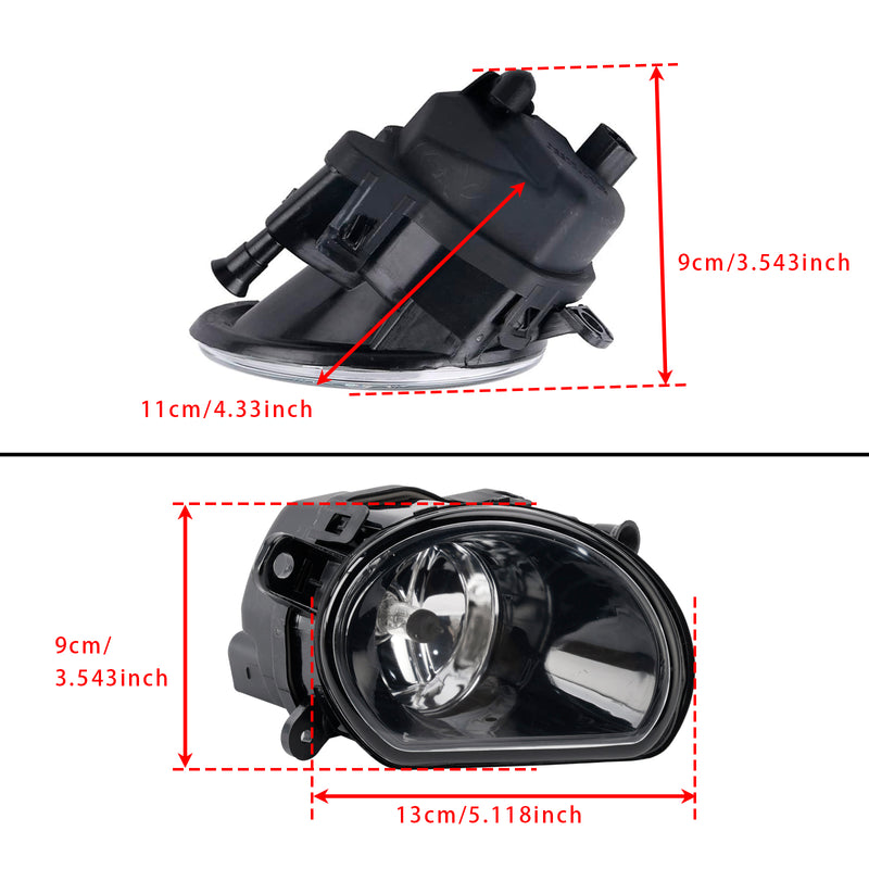 Pair Side Front Bumper Fog Light For Audi  A8 D3 2004-2007 4E0941700A