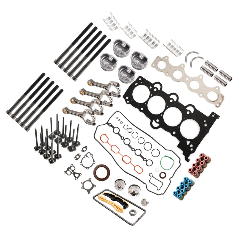 G4FJ 1.6T Engine Piston Gasket Valve Bearing Timing Kit w/ Rods for Hyundai KIA