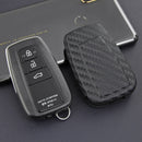 Leather Silicone Car Key Case Cover With Buckle For Toyota Camry