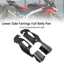 Lower Side Fairings Full Belly Pan Plate Cover For Aprilia RSV4 2021-2024