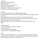 Rear Air Vent Cover Carbon Fiber Look For Benz C Class W205 C43 C63 2014-2019