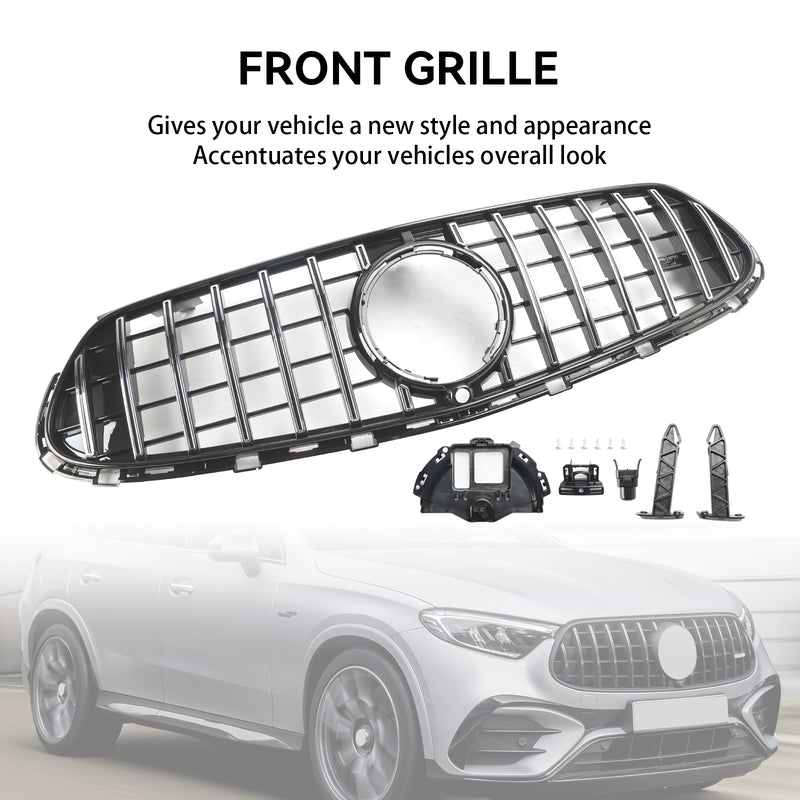 Front Bumper Upper Grill Grille Fit Mercedes GLC X254 C254 with AMG-Line 2022+