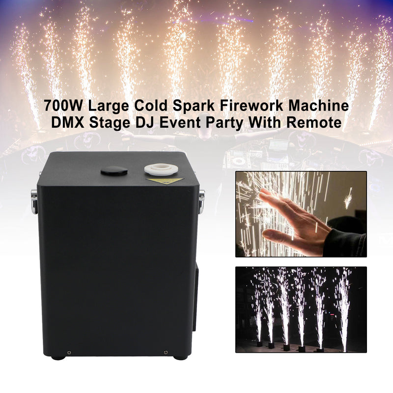 700W Large Cold Spark Firework Machine DMX Stage DJ Event Party With Remote