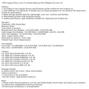 2PCS Front+Rear Engine Valve Cover For Honda Odyssey Pilot Ridgelin Accord 3.5L