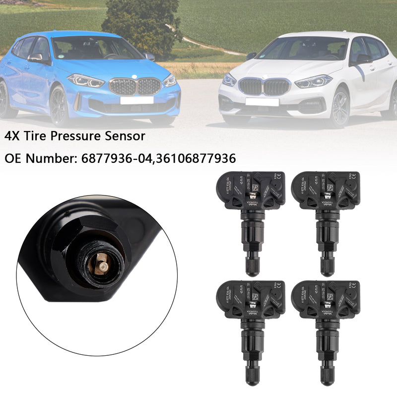 4X Tire Pressure Sensor 6877936 For BMW 5 Series G30 G31 F40 3 Series G20 G21
