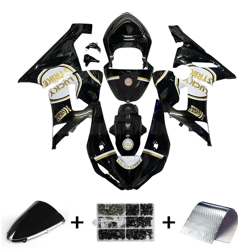 Injection Fairing Kit Bodywork Plastic ABS fit For Kawasaki ZX6R 636 2005-2006