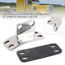 Cab Lower Exhaust Stack Bracket Stainless 14-12998 For Peterbilt 359/379