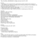 Rear Axle Bdorc 68058066AB For Dodge Journey 3.6L 2011-2019