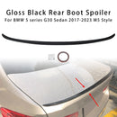 2017-2023 BMW 5 series G30 Sedan M5 Style Gloss Black Rear Boot Spoiler