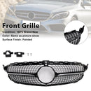 Diamond Front Grill Grille Fit Benz C-Class W205 C250 C300 C400 2015-2018