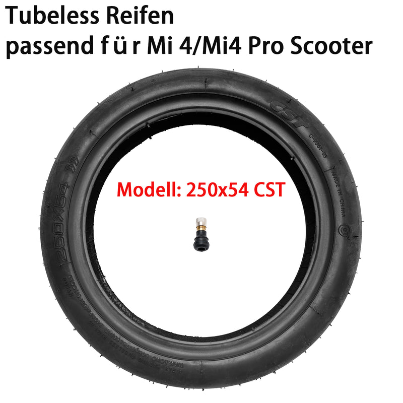 250x54 CST Electric Scooter Tire Tubeless Thickened Tyre For Xiaomi 4/Mi4 Pro2