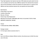 6PCS Fuel Injector 0280150036 Fit Mercedes-Benz 280SEL 450SE 280SEL 4.5L V8