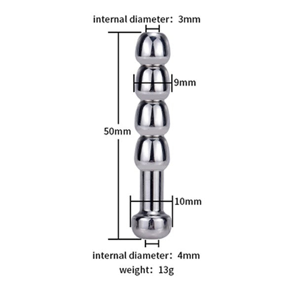Male Stimulate Urethral Stretching Penis Dilator Hollow Plug Stainless Steel