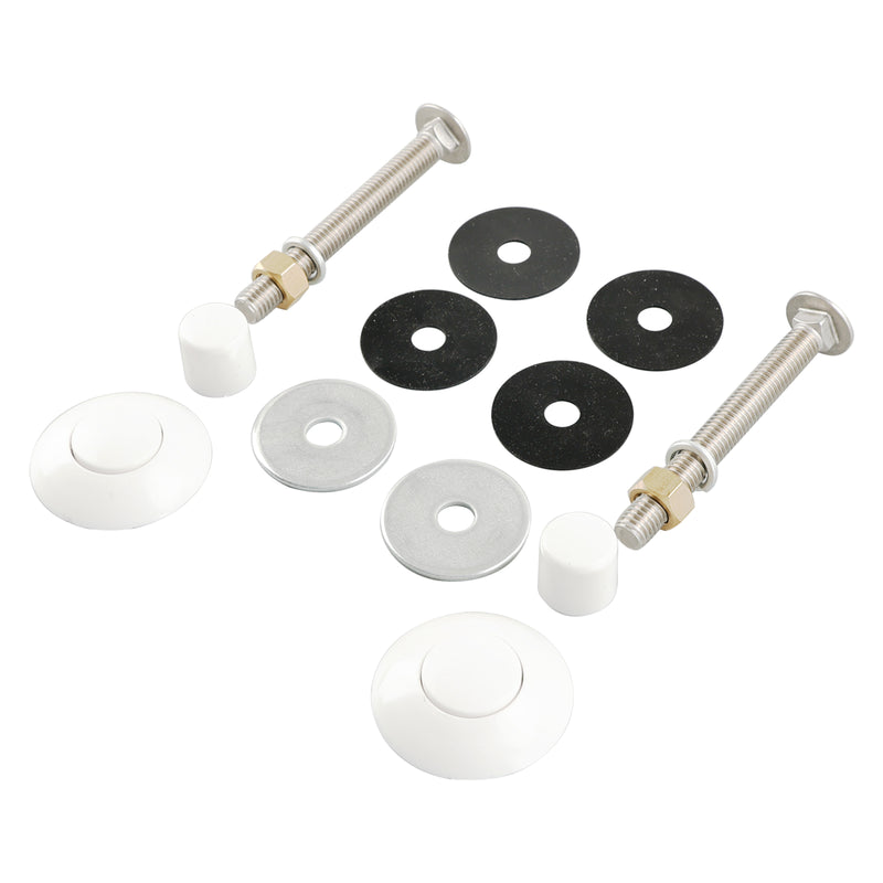 White Diving Board Mount kit 67-209-909-SS 5-1/2"Bolts 1-1/4&2"f/w