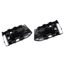 2PCS Front Bumper Fog Light Grille Trim Fit Audi A6L C8PA 2023+ Black