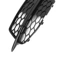 2X Car Front Bumper Fog Light Grilles For Audi A6 C7 S-Line 2012-2014