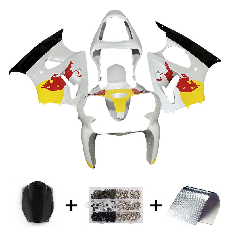 Injection Fairing Kit Bodywork For Kawasaki ZX6R 636 2000-2002 ZZR600 2005-2008