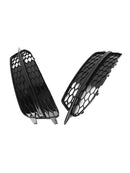 2X Car Front Bumper Fog Light Grilles For Audi A6 C7 S-Line 2012-2014