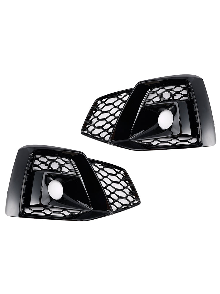 2PCS Front Bumper Fog Light Cover Grille 8W6807682T3Q7 Fit Audi S5 2020-2023