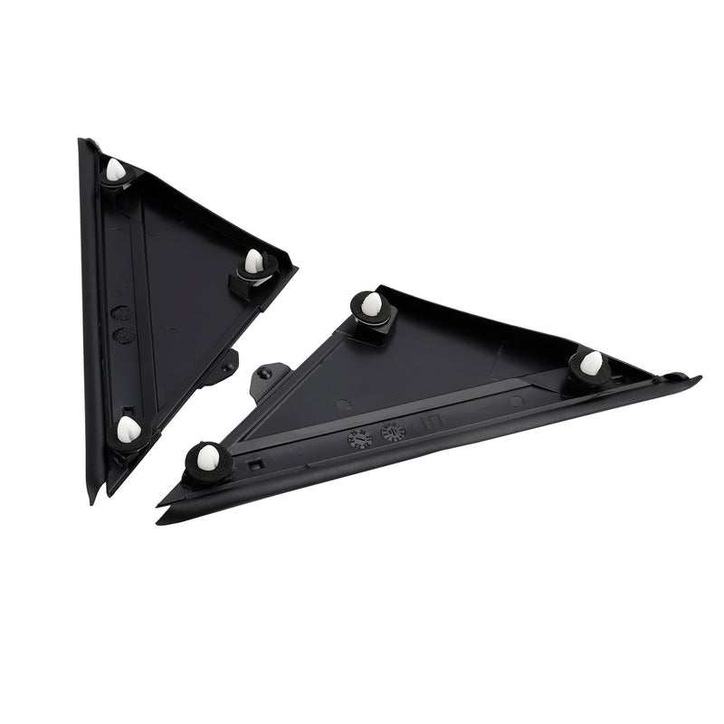 2X Left+Right Side View Door Mirror Flag Cover Molding Trim for Fiat 500 12-19