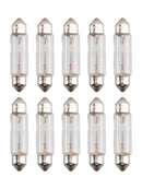 10PCS Car Light Tubular Lamp bulb C5W SV8.5 43MM 6413 12V 5W For OSRAM