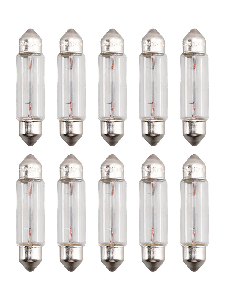 10PCS Car Light Tubular Lamp bulb C5W SV8.5 43MM 6413 12V 5W For OSRAM