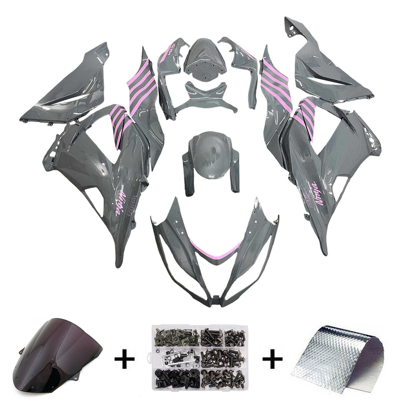 Injection Fairing Kit Bodywork Plastic ABS fit For Kawasaki ZX6R 636 2013-2018