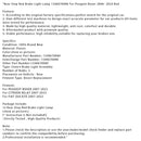 Rear Stop Red Brake Light Lamp 1340670080 For Peugeot Boxer 2006- 2024 Red