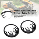 Flame Speaker Grills Accent Trim Cover For Touring Electra Glide Ultra Classic