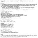 Engine Valve Cover w/Gasket Bolts Cap For VW Beetle Golf Jetta Passat 2.5L