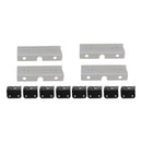 12x Seat Mounting Reinforcement Plates/Brackets For VW T5 T6 2 + 1 Rear Seats