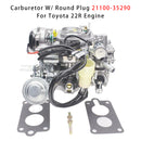 Carburetor W/ Round Plug 21100-35290 For Toyota 22R Engine