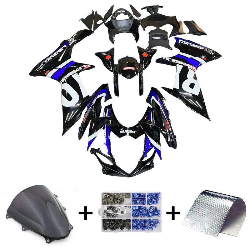 Amotopart  Suzuki GSXR 600/750 2011-2024 K11 Fairing Kit Bodywork Plastic ABS