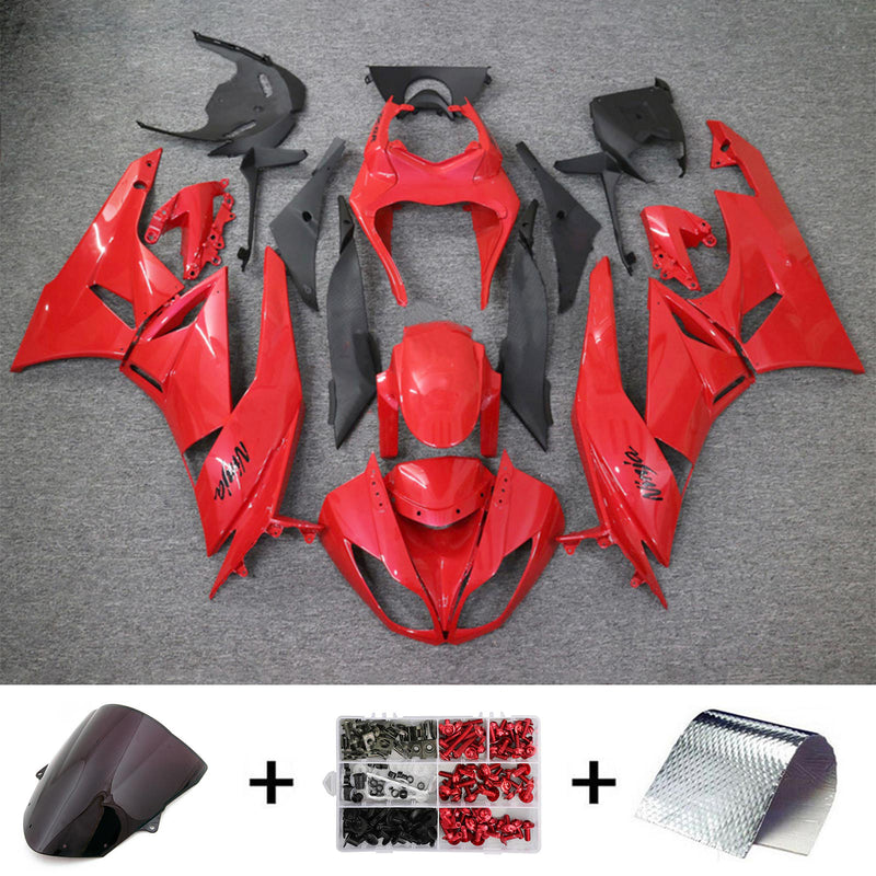 Amotopart Kawasaki ZX6R 636 2009-2012 Fairing Kit Bodywork Plastic ABS