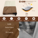 420D Circular Waterproof Patio Furniture Cover for Outdoor Table and Chairs