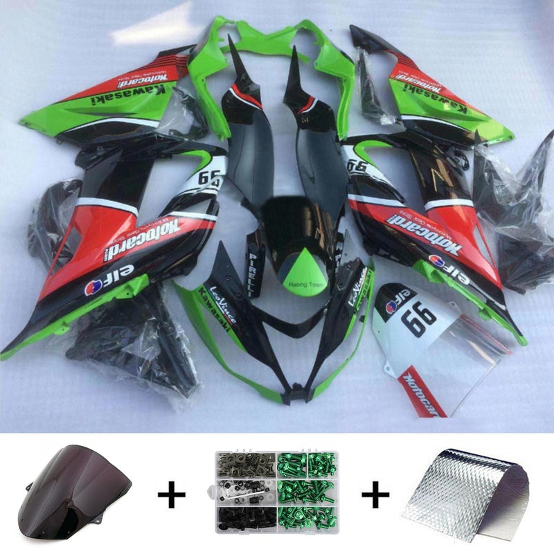 Amotopart Kawasaki ZX6R 636 2013-2018 Fairing Kit Bodywork Plastic ABS