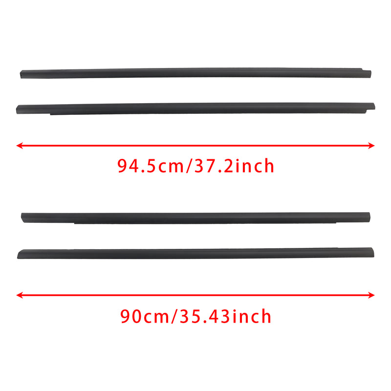 4PCS Window Weather Strip Seal Belt For Nissan X-trail 2001-2007