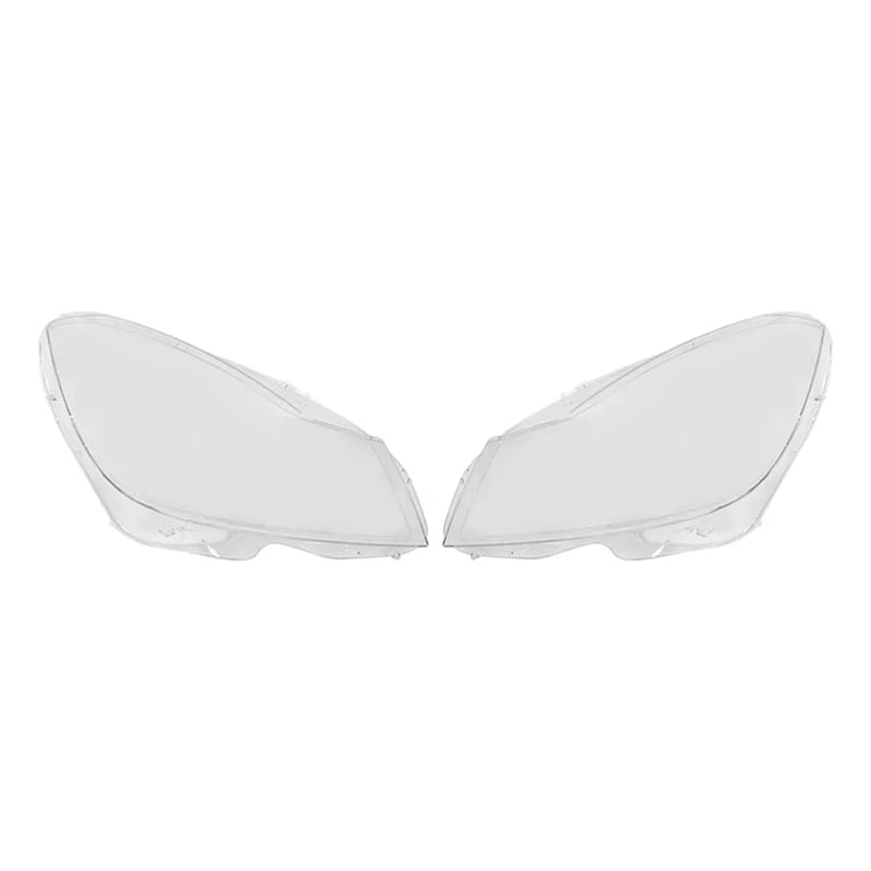 2PCS Front Headlight Lens Cover LampShade For Mercedes Benz C W204 2011-2015